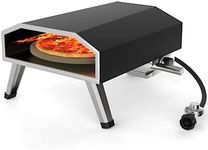 RIEDHOFF 16" Gas Outdoor Pizza Oven, [Automatic Rotating] [Foldable Legs] Portable Pizza Maker, 1000°F 8000W [Quickly Bake] [Stainless Steel] Rotatable Pizza Grill for Outdoor Cooking Camping