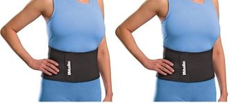 Mueller Waist and Back Support Belt – Adjustable Lumbar Brace for Lower Back Pain Relief – Wraparound Compression Support for Weak Sore Injured Backs – Breathable Mesh – One Size Fits Most Adults