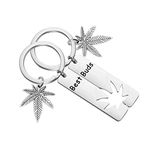 Gzrlyf Best Buds Keychain Best Friends Keychain Set Matching Heart Keychain BFF Gifts