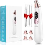 Blackhead Remover Pore Vacuum Cleaner: Black Heads Remover Tools - Pimple Sucker Facial Suction Acne Comedone Extractor - Face Care Vacuum Pore Cleanser for Women & Men - Electric Rechargeable