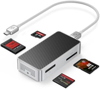 ORICO 40Gbps Memory Card Reader, 4-in-1 CFexpress Type B/A Reader, SD/TF Card Reader, Aluminum & Ice-Skin Cooling, Compatible with Sony/Canon/Nikon/Fuji Cameras (Only for Thunderbolt Interface) - M4DK