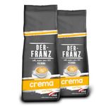 Der-Franz Crema Coffee, ground, 2 x 500 g