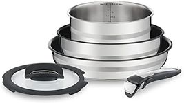 Tefal L9569032, Ingenio, Jamie Oliver, Stainless Steel, Cookware Set, Pans
