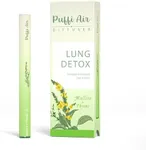 PuffiAir Lung Detox Aroma Diffuser | Natural Mullein Leaf Aromatherapy Support | Lung Health & Detox | Nicotine Free Lung Cleanser | Respiratory & Immune Support | Herbal Mullein Diffuser Pen 300 Uses