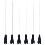 Conductors Baton Conducting Baton Music Orchestra Baton (6 Pack Black Baton)