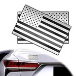 2Pcs Embossed 3D American Flag Embl