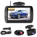 Digital Wireless Reversing Camera kit with 4.3 Inch Monitor HD Image Night Vision Stable Signal Rear View Camera IP69 Waterproof 170° Wide Angle Backup Camera Lightweight Easy to Install