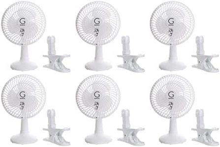 Genesis A1CLIPFANWHITE-6PK clip fan white, 6 inch, 6 Piece