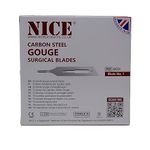 50 x NICE No.1 Gouge Sterile Carbon Steel Blades GCS1 for Manicure and Pedicure