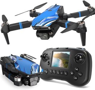 Drone with Camera for Adults, Drone with LCD Screen RC Live Video Professional, Brushless Motor 270° Obstacle Avoidance, Support 32G SD Card 3D Flips Foldable Mini Quadcopter for Beginners Under 250G