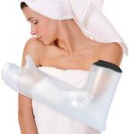 Wchiuoe Cast Protector for Shower Arm Adult Cast Cover Watertight Sealed Cast Sleeve Waterproof Arm Bath, Keep Wound and Bandages Dry, Fits for Surgery, Broken Hands, Elbow, Wrists, Burns