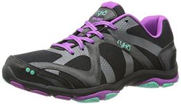 Ryka Women's Influence Black/Sugar Plum/Vivid Aqua Man-Made Running Shoes 6.5 C/D US