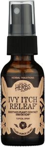 Herbs Etc. Ivy Itch ReLeaf Topical Spray - Herbal Supplement for Soothing Irritation from Plant Contact - Jewelweed, Grindelia & Plantain - Gluten-Free, Organic & Vegan - 1 fl oz