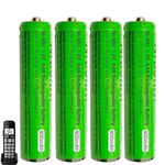4 Pack Ni-MH AAA Rechargeable Batteries for Panasonic, 400mah AAA Ni-MH Rechargeable Batteries 1.2V for Cordless Phones, Remote Controls, Electronics