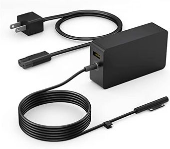 Surface Pro Charger 65W, Surface Laptop Charger for Microsoft Surface Pro 9/8/7+/7/6/5/4/3/X, Surface Laptop 5/4/3/2/1/Studio, Surface Book 2/1, Surface Go 3/2/1 with 8.8ft Power Cord