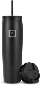 IRON °FLASK Vaso Nomad - 28 oz, 2 Tapas (Pajita/abatible), Botella de Acero Inoxidable aislada al vacío, Moderno de Doble Pared, TN_28 Negro