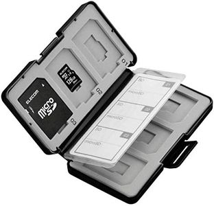 ELECOM Memory case, for 6 SDS and 6 microSDs Piece Shock Resistant Black, CMC-SDCPP12BK