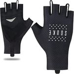 SOUKE Cycling Gloves Road Bike Padded Half Finger Gloves Biking Bicycle Breathable Shock-Absorbing Gloves for Men Women