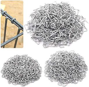 Hilitchi Galvanized Steel Hog Rings for Bungee Shock Cords Animal Pet Cages Bagging Traps Sausage Casing Meat Bags Fencing Railing and More(Assorted Sizes Kit-1500PCS)