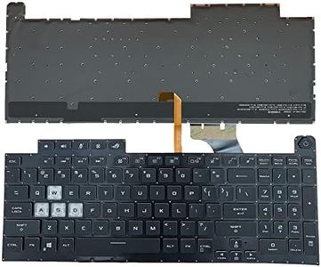 Siakoocty Laptop Replacement US Layout Colorful Backlight Keyboard for Asus ROG Stirx G17 G713 G713QR G713RX G713RS G713RC 2021 Strix G Series 0KNR0-691DUS00 V202926FS1