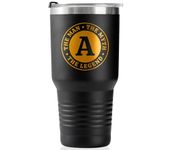 Onebttl Monogrammed Travel Coffee Mug for Men, Funny Personalized Tumbler, Unique Birthday Christmas Gifts for Him, the Man the Myth the Legend, 30 oz, A,(UC SKJ LEGEND 30T A)