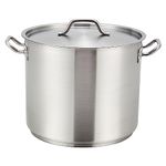 Winware Stainless Steel 16 Quart Stock Pot with Cover