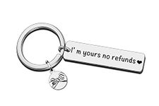 SDOFY Funny Anniversary Birthday Gifts keyring for Boyfriend Husband Girlfriend Wife Couple Gift for Him Her Valentines Day Gift Keyring for Men Women Christmas Wedding Present