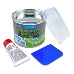 Simply SFPU250 Auto Fibre Putty Unfilled 250g - Extra Hard Filler For Medium Damage To Car Body Work, Grey