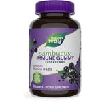 Nature's Way - Sambucus Elderberry - 3200 mg per Serving - Immune Support - with Vitamin C and Zinc - Gluten Free - Suitable for Vegetarians - 60 Gummies