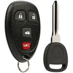 Key Fob Keyless Entry Remote fits Chevy Cobalt Malibu Pontiac G5 G6 Solstice Saturn Sky Aura (15252034 w/ignition key)