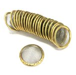 Fenny's Creations 15mm Conical Bowl Pipe Metal Filter Screen Gauze (50)