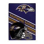 NFL Baltimore Ravens "Slant" Raschel Throw Blanket, 60" x 80"