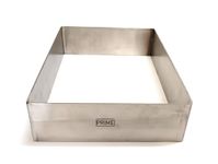 Prime Bakers and Moulders Stainless Steel Rectangle Cake Ring, Fondant Cutter Mousse and Pastry Moulds (10x8 Inch)