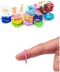 ZCOINS Baby Hair Ties for Thin Hair Ponytail Holder for Newborn Girls, Toddler Rubber Bands for Hair Multicolor 100pcs