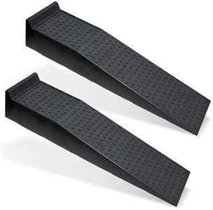 BISupply Vehicle Service Ramp Set – 6.6in Car Lift, 5 Ton Heavy Duty Truck Ramps for Vehicle Maintenance, 2 Pack