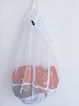 Hanging Laundry Hamper for Small Spaces, Door, Closet,rv, Over Door Hanging Mesh Bag ,15.7×17inc