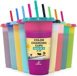 COLORPUL 24oz Plastic Tumblers - 9 