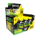 Warrior Rage Energy Shot – Pre Workout Shot – Energy Drink – 12 x 60ml – Ready to Drink Supplement – 200mg Caffeine – Natural Flavourings, No Added Sugar – Includes Vitamin B6 & B12 (Lemon & Lime)