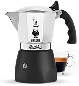 Bialetti 7312 Brikka Espresso Coffee Maker, Silver/Black, 2 Cup