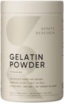 Sports Research Gelatin Collagen Cooking Powder - Sourced from Pasture Raised Cows | Great for Cooking and Baking - Certified Keto Friendly and Non-GMO