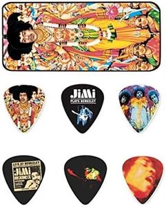 DUNLOP JHPT02M JIMI HENDRIX BOLD AS LOVE PICK TIN 12 PICKS