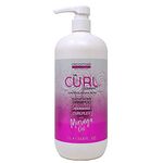 The Curl Company Supersize Sulphate-Free Shampoo (1 litre) - Be kind to your curls and scalp with this non-stripping, Sulphate-Free Shampoo, Infused with Moringa & Meadowfoam Seed oils 1000ml, Clear