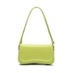 JOLLQUE Crescent Shoulder Bag for Women,Small Leather Strap Dumpling Handbag Purse,Unique Trendy Designer Hobo Crossbody Bags(Green)