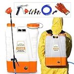 PetraTools 4 Gallon Battery Powered Backpack Sprayer Family â€“ Extended Spray Time Long-Life Battery Included - Backpack Sprayer Battery Powered