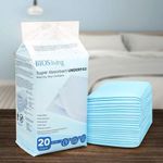 BIOS Living Disposable Underpads - Large (24 x 36) Super Absorbant Bed Pad for Incontinence, Used by Eldery, Seniors, Pets Training Pad, Babies, Pee Pads, Waterproof