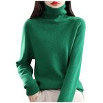 Ladies Cashmere Jumpers Autumn New Turtleneck Sweater Ladies Loose Large Size Thick Knitted Sweater Bottom Shirt Knitted Sweaters for Women Pullover Ladies Jumpers Womens Long Jumper Pink Fluffy top