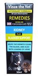 Vince the Vet - Kidney & Bladder Support Drops for Dogs & Cats (50ml), Human Grade Veterinary Formulated Blend of Botanical Extracts to Support Struggling Kidneys, Detox Body & Aid Bladder Contro