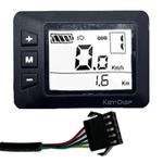 Electric Bike LCD Display Meter KD21C Ebike Computer Control Panel 36V 48V Electric Bicycle Conversion Kit (5 pin male)