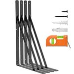 LuckIn 4-Pack Heavy Duty Shelf Brackets (18 inch, Pack, 4)