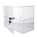 PC3721 ® 1 High Gloss Clear Acrylic Display Case with 1 Shelf and a Front Door with Security Lock DB199D-08HZ